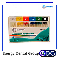 Штифты бумажные конусные Gapadent 100 шт кон. 04