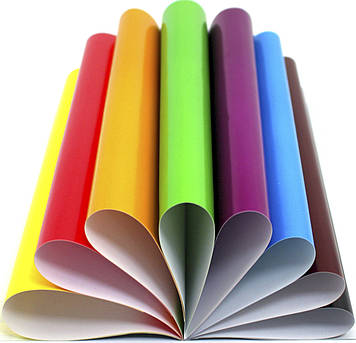 Папір кольор. А4 8арк.самокл. Преміум №АП-1206/Апельсин/