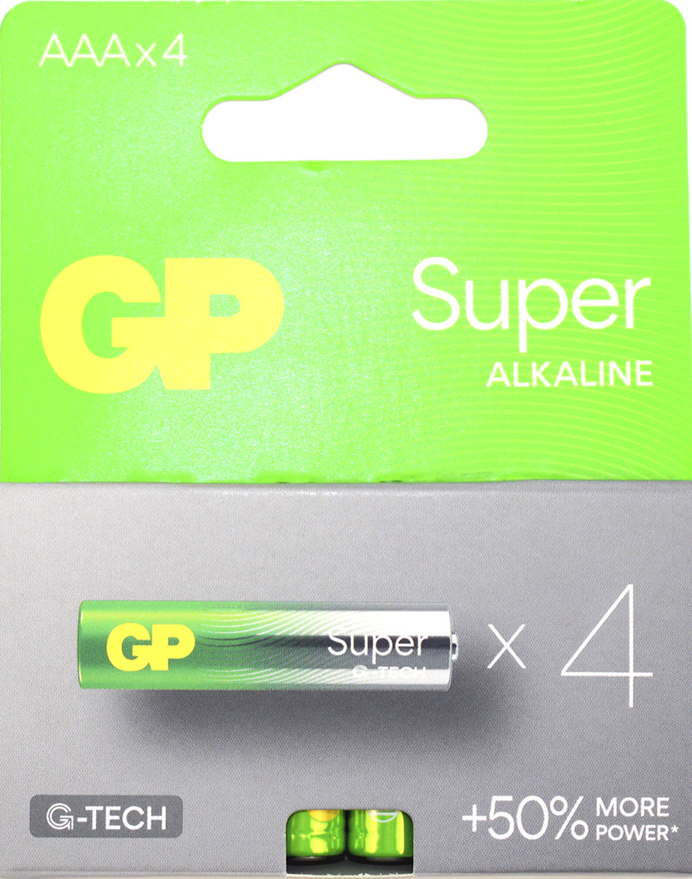 Батарейки GP Super 24A21-SB4 LR-03/блістер 4шт(10)(80), фото 1