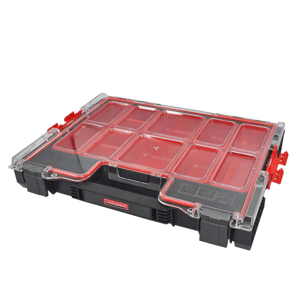 Органайзер для інструменту пластиковий System PRO 200 Haisser 90124 / Ящик касетниця для метизів
