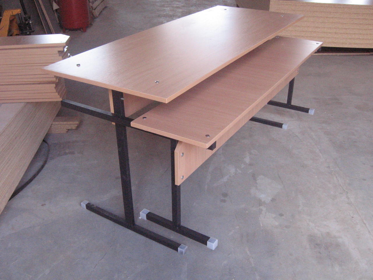 Стол для столовой на 6 мест 150 см. Мебель для школы. Комплект стол и скамейки для общепита - фото 3 - id-p30016217