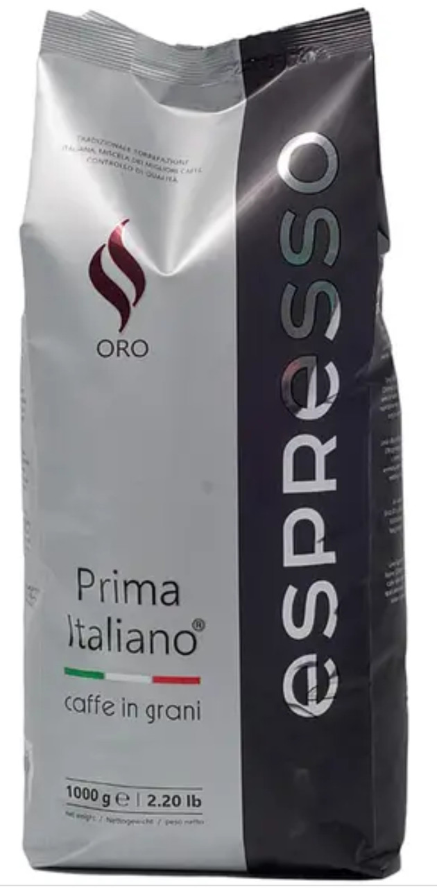 Кофе зерновой Prima Italiano Espresso ORO 1кг (80%арабики, 20%робусты ...