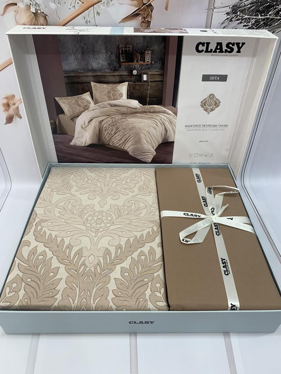 Постільна білизна ранфорс євро розмір Clasy Zeta, фото 1