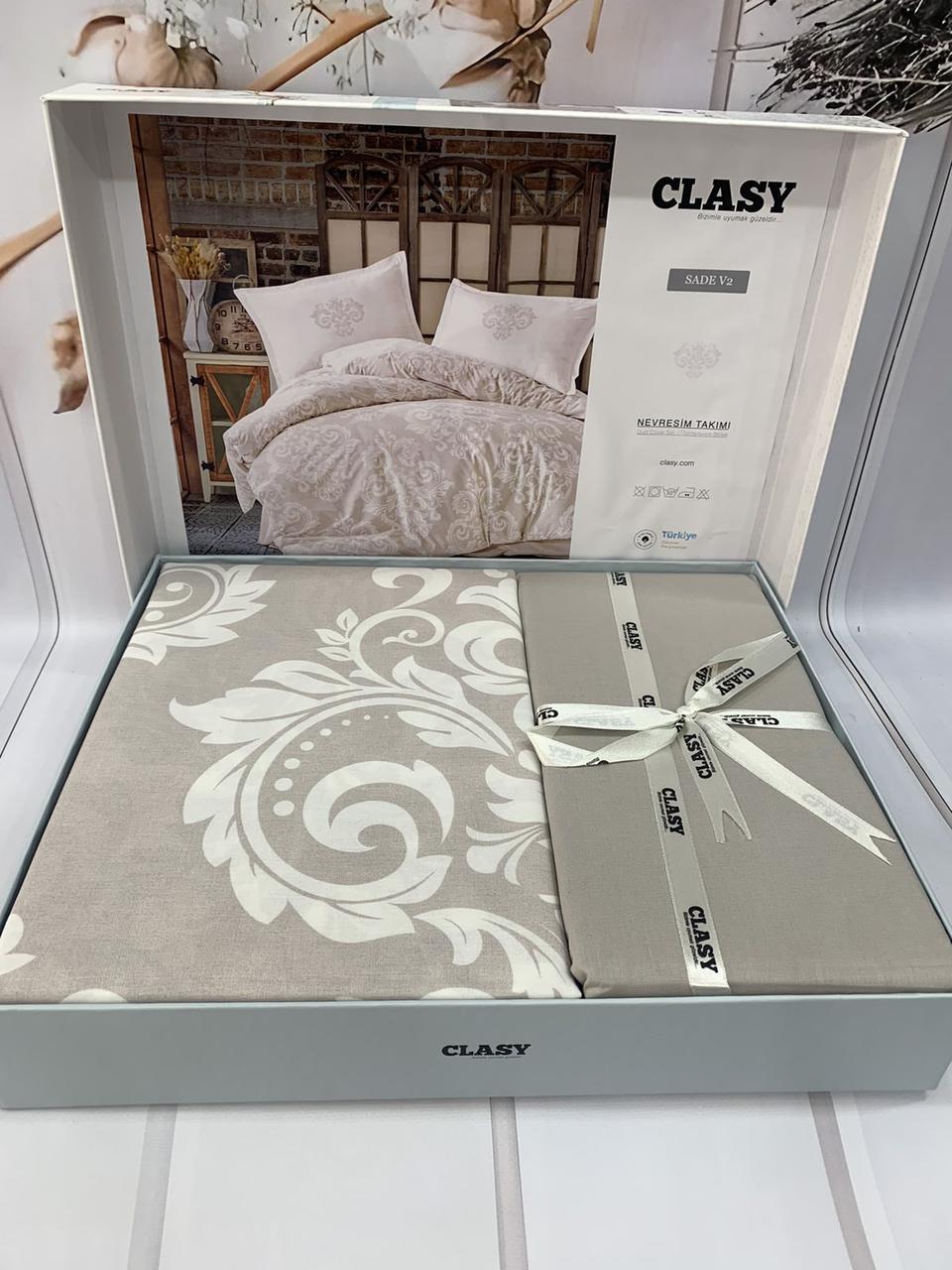 Постільна білизна ранфорс сімейний розмір Clasy Sade, фото 1