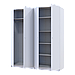 Комплект шаф для одягу з полицями Doros Промо (2 шт.) 180х48х204 см Білий (DRS-011464), фото 5