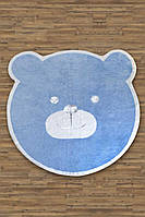 Килимок для дитячої кімнати круглий натуральний бавовняний 150 на 150 см C&W Kids Carpet Bonny Mavi