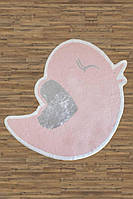 Килимок для дитячої кімнати прямокутний натуральний бавовняний 140 на 160 см C&W Kids Carpet Lilly Pink