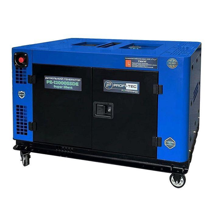 Генератор дизельний PROFI-TEC PE-12000SSDE, фото 1