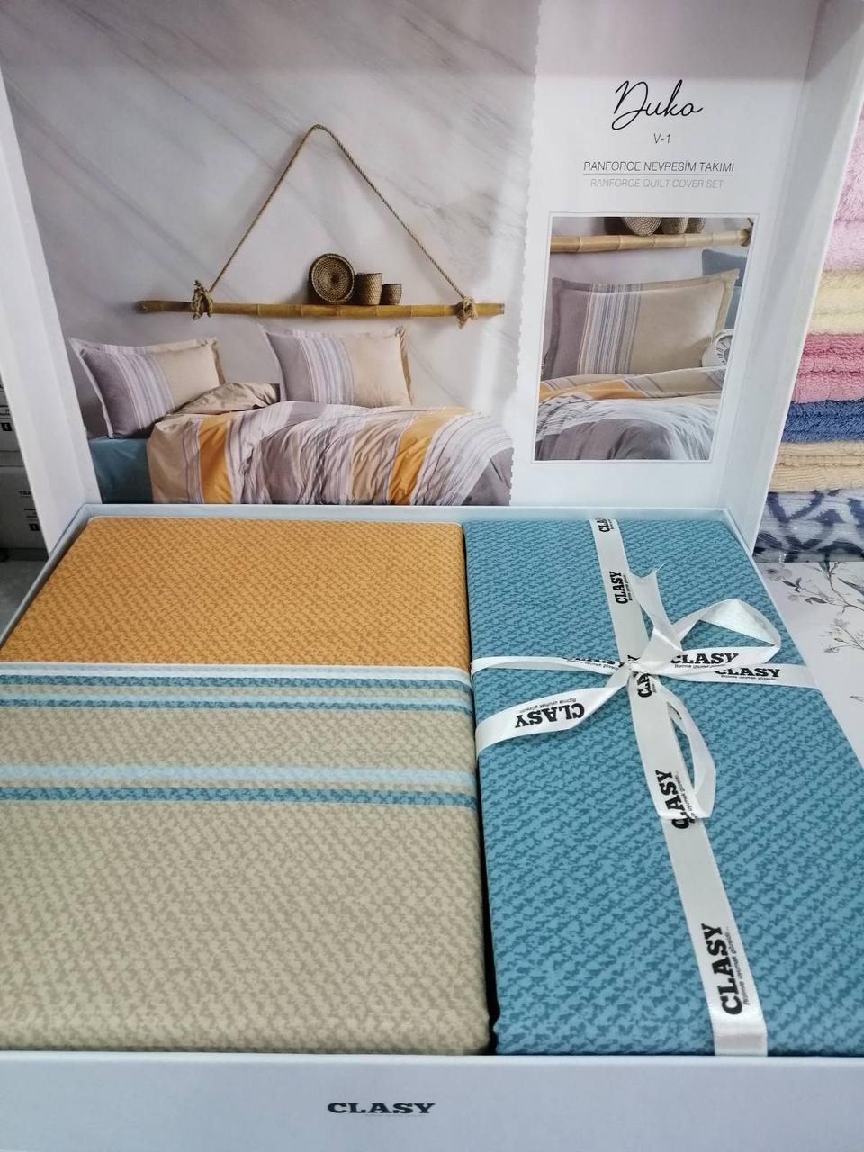 Постільна білизна ранфорс євро розмір Clasy Duko, фото 1