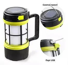 Ліхтар лампа підвісний кемпінг Camping Lantern F-910-B акумуляторний, Світлодіодний ліхтарик