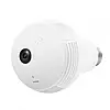 Панорамна стельова камера відеоспостереження лампочка CAMERA SMART IP CAD-B13 H302 2MP кругла, фото 4