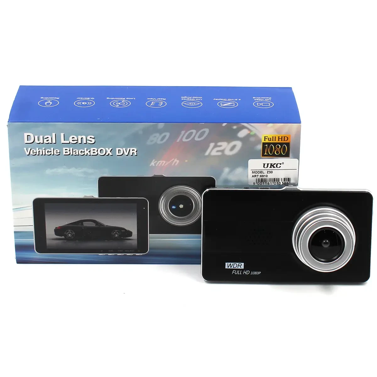 Відеореєстратор DVR Z30 HD1080 5" двома камерами фото та відео машина HS HS, фото 1