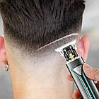 Машинка для стрижки волосся з USB, 4 насадки, VGR-009, Зелений / Акумуляторний тример для бороди / Чоловічий тример, фото 2