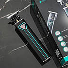 Машинка для стрижки волосся з USB, 4 насадки, VGR-009, Зелений / Акумуляторний тример для бороди / Чоловічий тример, фото 5