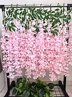 Штучна гліцинія. Гілки штучної вістерії (паковання 12 штук 115 см, рожева), фото 2