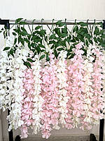 Штучна гліцинія. Гілки штучної вістерії (паковання 12 штук 115 см, рожева), фото 10