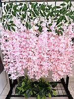 Штучна гліцинія. Гілки штучної вістерії (паковання 12 штук 115 см, рожева), фото 4