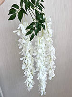 Штучна гліцинія. Гілки декоративної вістерії ( упаковка 12 штук 115 см, біла), фото 3