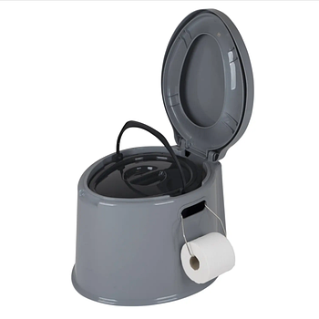 Переносний Біотуалет для кемпінгу Bo-Camp Portable Toilet 7 Liters Grey (5502800) Нідерланди