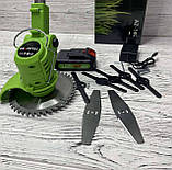 Ручний акумуляторний триммер для трави Німеччина Krafftech 48V 4AP, фото 3