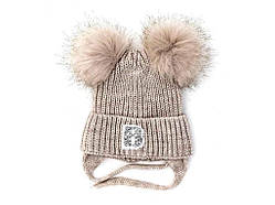 Шапка Бежевий Соня арт.D903-11 ТМ ALEX