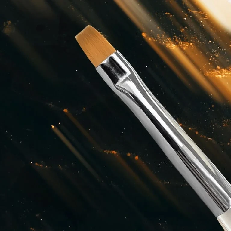 Пензлик Nailsoftheday Nail Art Brush, квадрат із зручною прозорою ручкою