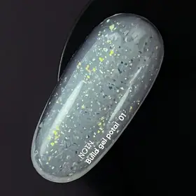 Моделюючий гель для нігтів з поталлю Nailsoftheday Build gel Potal 01 молочний, 15 мл