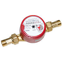 Лічильник води B Meters зі штуцерами GSD8-I R 100 Ø 3/4" ГВ 30 °C-90 °C L=130 мм Qn= 4 м3/г