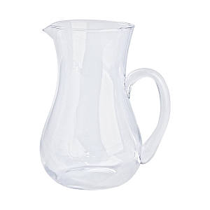 Фігурний глечик для напоїв Cali з товстого скла 1.2 л прозорий
