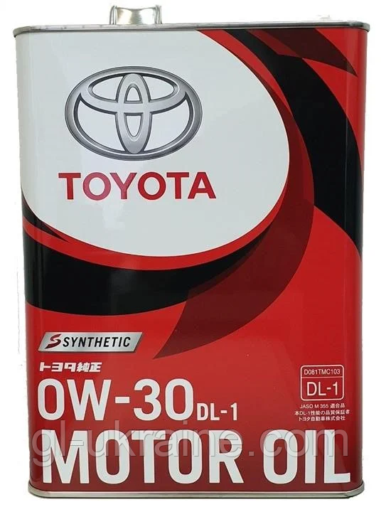 Моторна олива Toyota 0W-30 DL-1, 4л (08883-02905)
