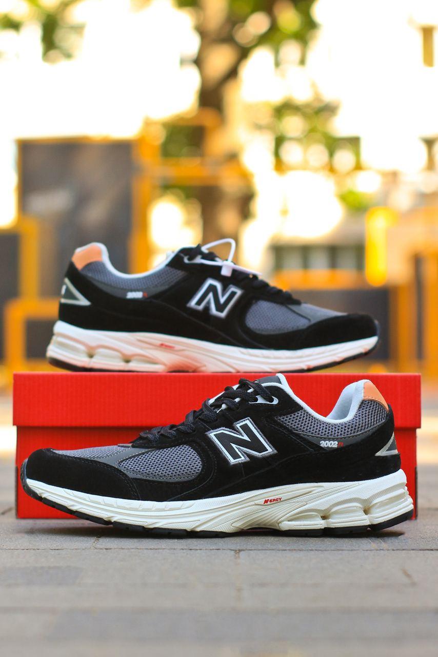 Кросівки чоловічі чорні New Balance 2002 Black Grey (16961)