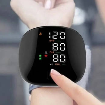 Голосовой автоматичний тонометр на зап'ястя від акумулятора 300 мАг / Прилад для вимірювання тиску Лучшая цена