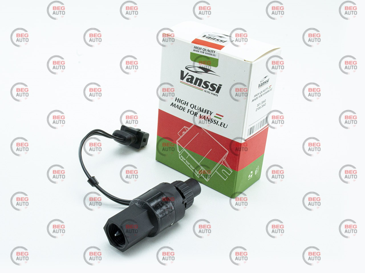 Датчик швидкості21083-2110 6 імп. (прямокут.) 301.3843 (Vanssi) (301.3843)