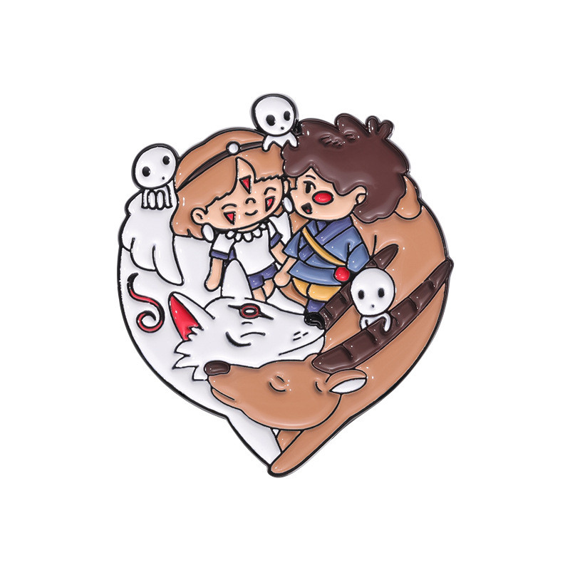Значок Принцеса Мононоке Princess Mononoke 4 см P PM M 01