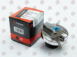 Кришка бензобака 2108 з ключем хром (Flagmus) (2108-1103010C)