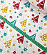 Новорічна тканина польська ялинки різнобарвні, фото 2