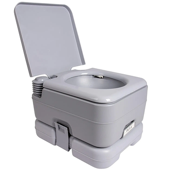 Переносний Біотуалет для кемпінгу Bo-Camp Portable Toilet Flush 10 Liters Grey (5502825) Нідерланди