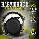 Навушники активні тактичні шумоподавлюючі Walker's Razor Slim Оливковий ВН1022, фото 4