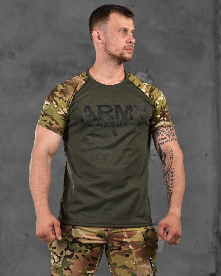 Футболка олива / мультика Army ВТ9539