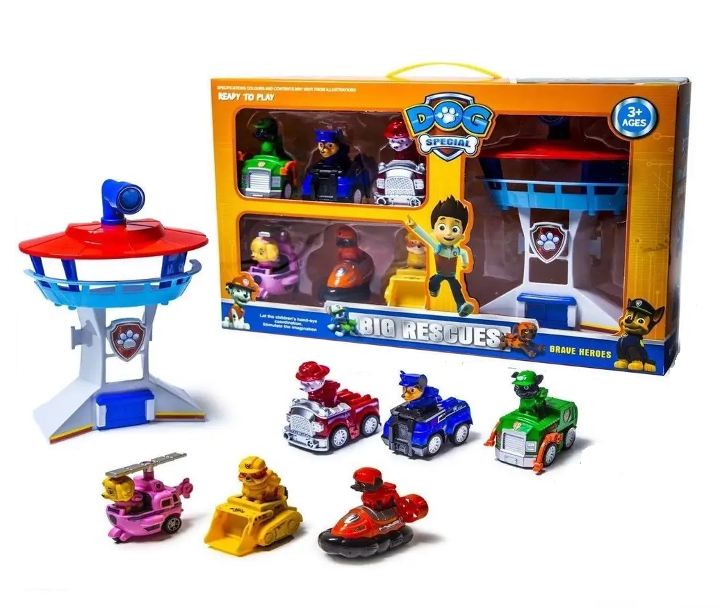 Набор Щенячий Патруль Paw Patrol з базою-парковкою