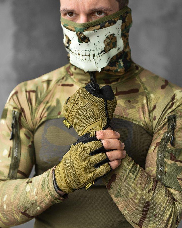 ПАРАЧАТКИ ТАКТИЧНІ MECHANIX M-PACT® FINGERLESS COYOTE GLOVES ВТ1024