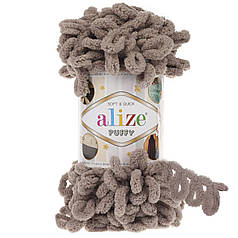 Пряжа Alize Puffy з петельками, 530 норка