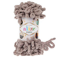 Пряжа Alize Puffy з петельками, 268 какао