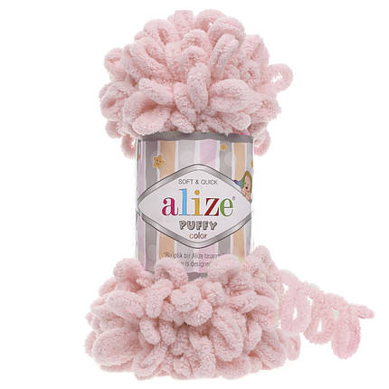 Пряжа Alize Puffy з петельками, 161 пудра, фото 1
