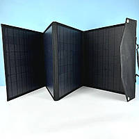 Сонячний зарядний пристрій 80W портативна розкладна панель XRYG-416-4 Чорний