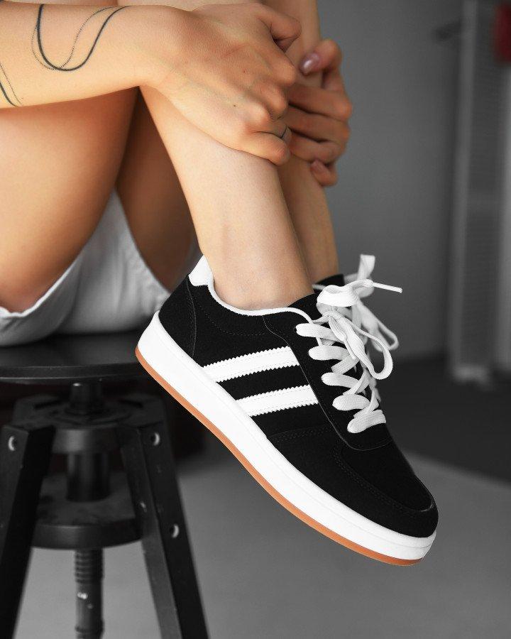 Жіночі кросівки campus black /white РА4956