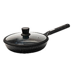 Сковорода алюмінієва зі скляною кришкою Ø 29 см пательня Lugi