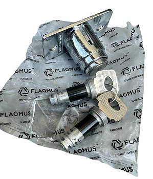 Замок багажника ВАЗ 21099 з ключами та личинками дверей FLAGMUS