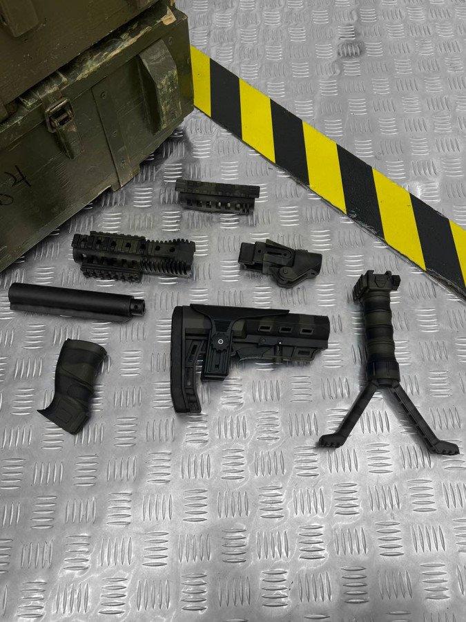 Набір приклад телескопічний Fab Defense GLR-16 dark olive ВТ7960
