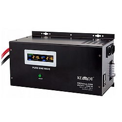 Джерело безперебійного живлення Kemot PROSinus-2200VA/1600W - 12V-230V